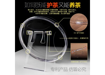 高清加厚塑料透明茶饼盒批发直销定制加工图2